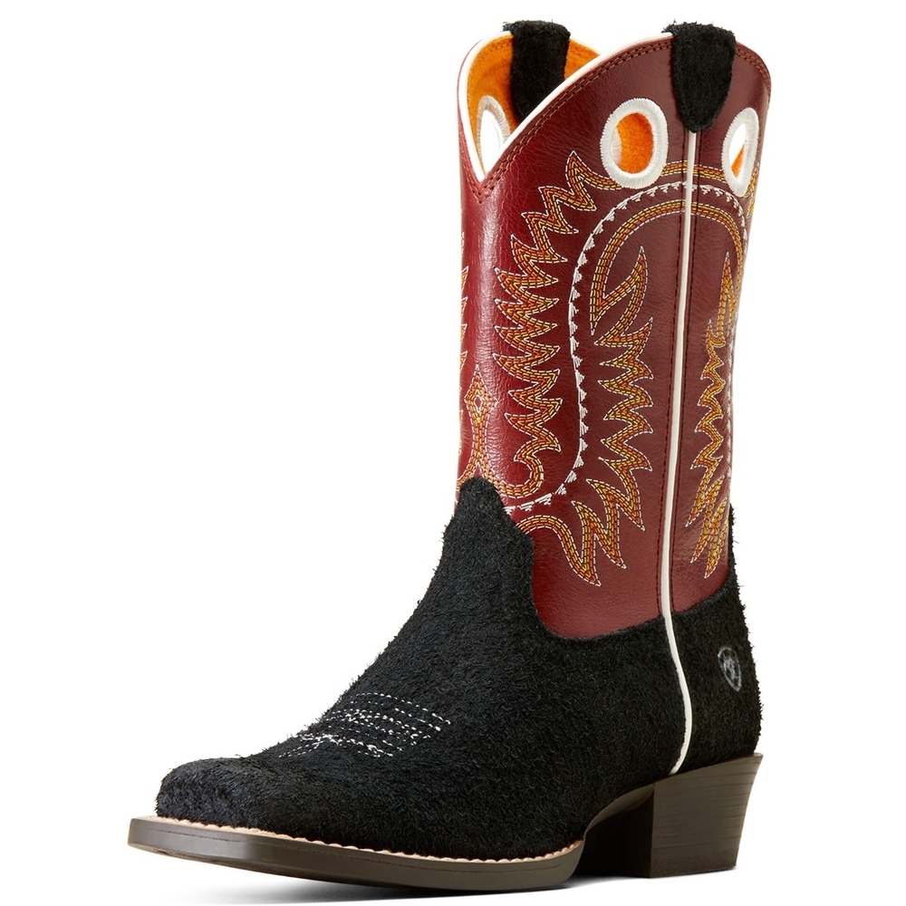 Ariat Black and Red Western Boots